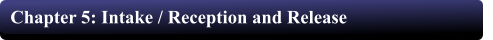 Chapter 5: Intake / Reception and Release