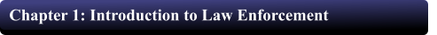 Chapter 1: Introduction to Law Enforcement